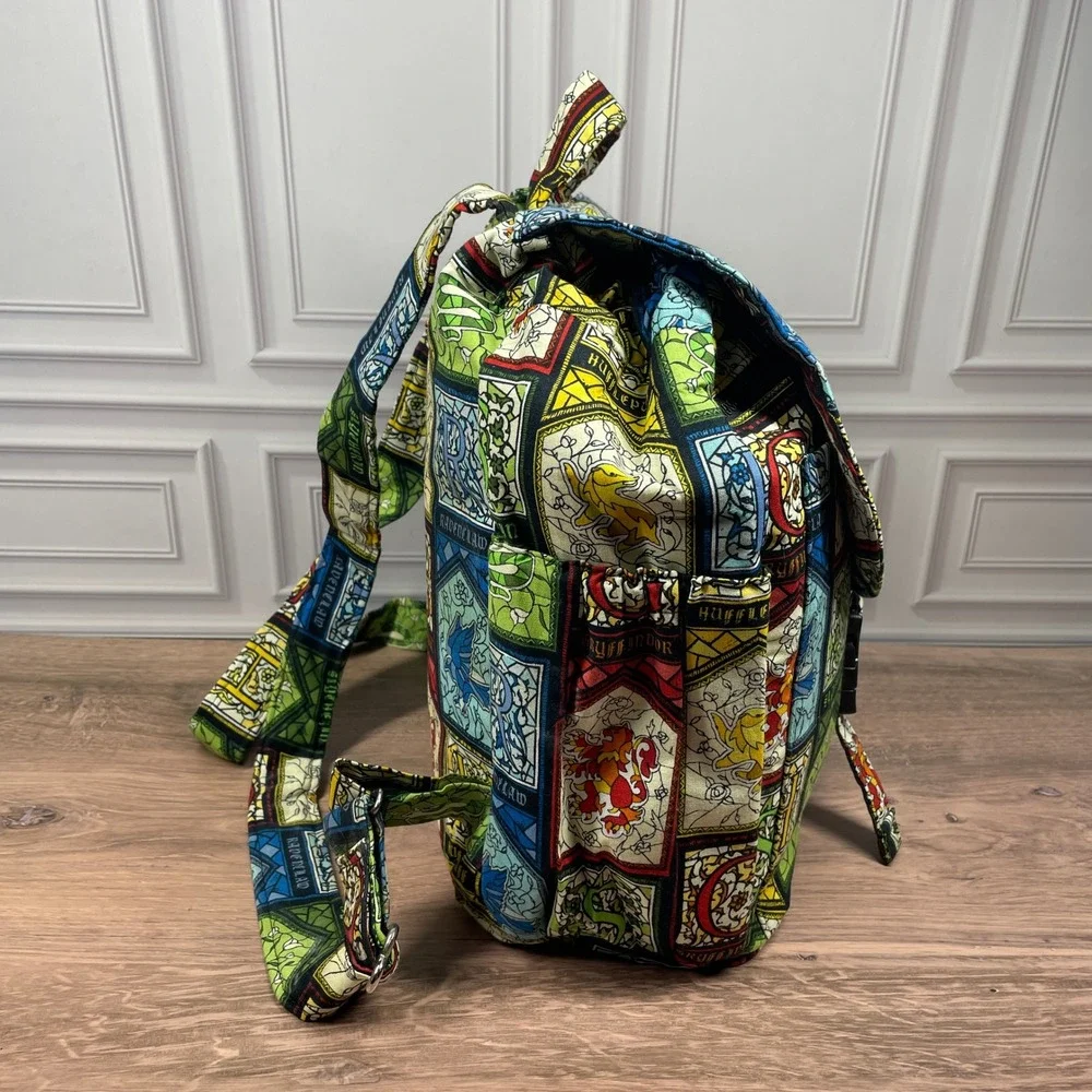 Lara Howe Designs Handmade Harry Potter Hogwarts Backpack with Gryffinoor Patch